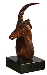 sable portrait bronze bust